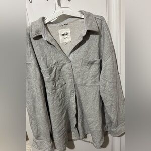 Aerie Gray Shacket
